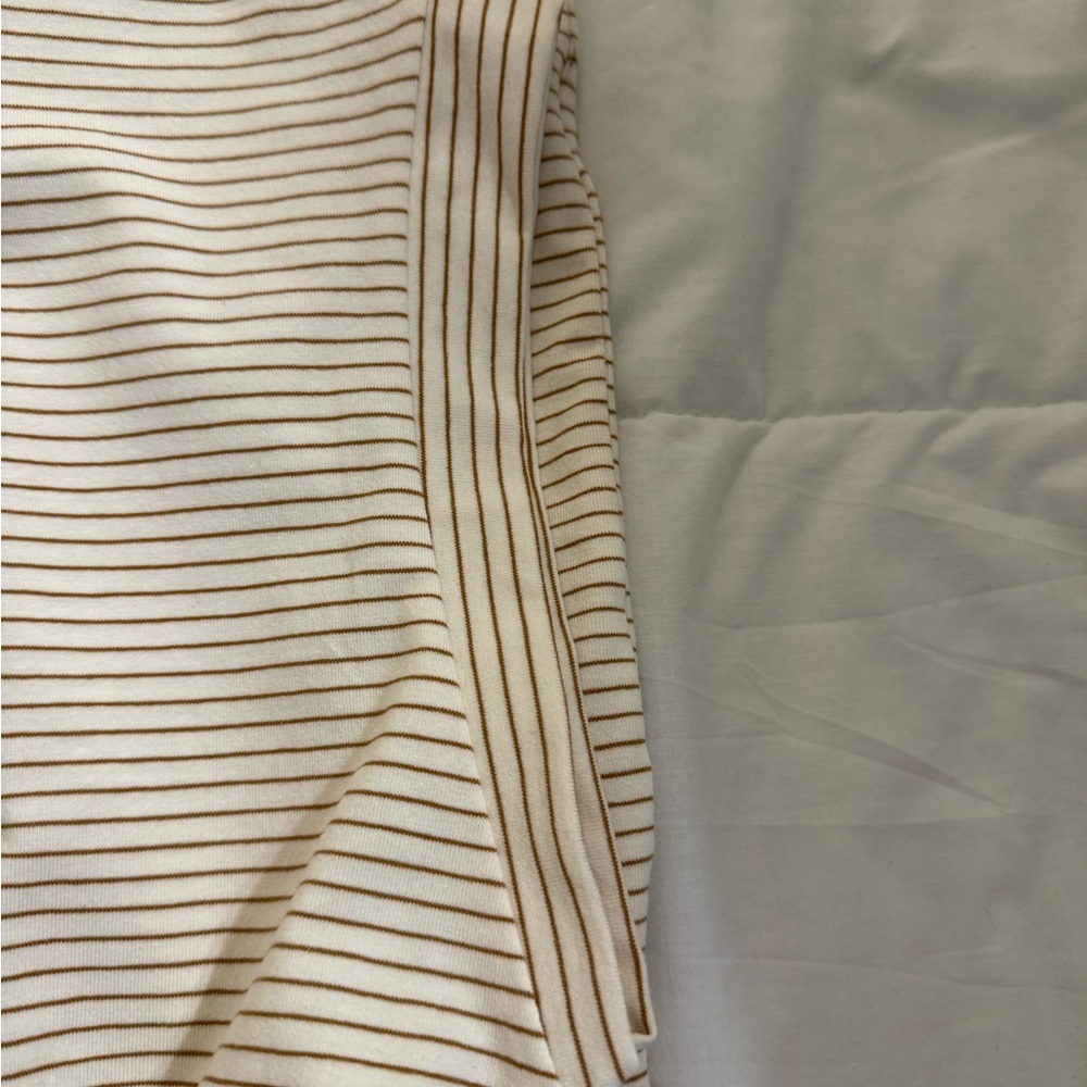 Striped Cream Dress - Picture 3 of 3